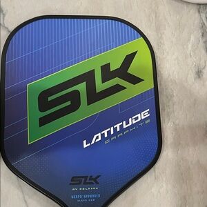 SLK Latitude Graphite Pickleball Paddle - Blue and Green